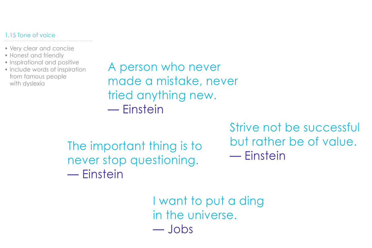 A selection of quotes from different well-known persons.