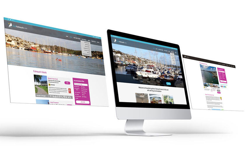 Visit Falmouth web design and web development