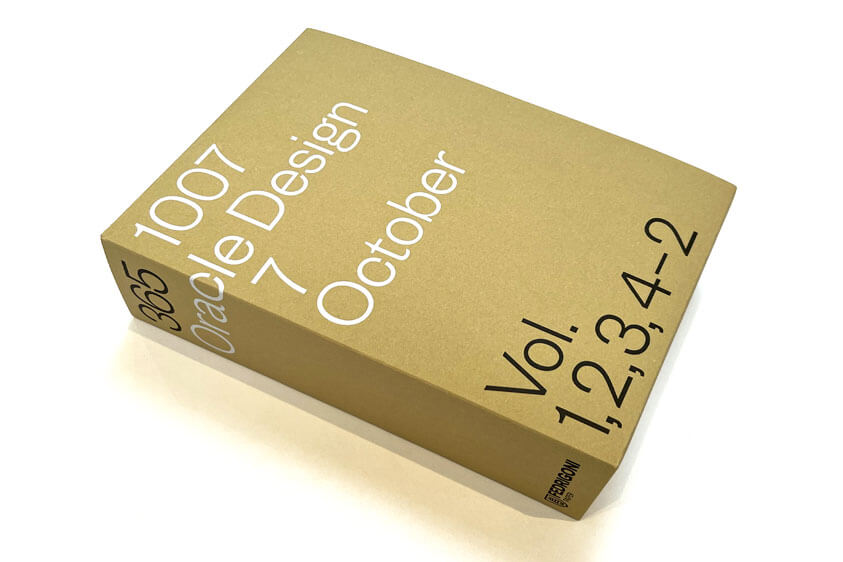 The 2022 Fedrigoni brochure in its original gold cover.
