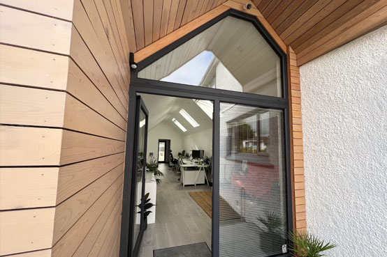 The entrance to the Oracle Design Newquay Studio