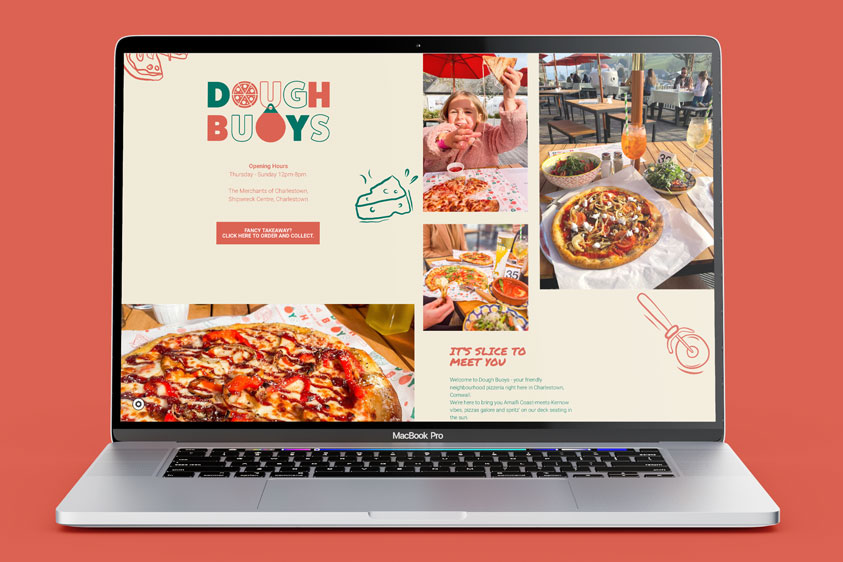 website design restaurant Cornwall
